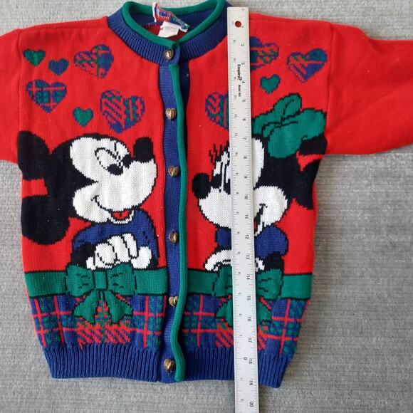 VTG Mickeys Stuff By Jet Set Knit Sweater Kids M 10/12 Mickey & Minnie Disney - Picture 7 of 11